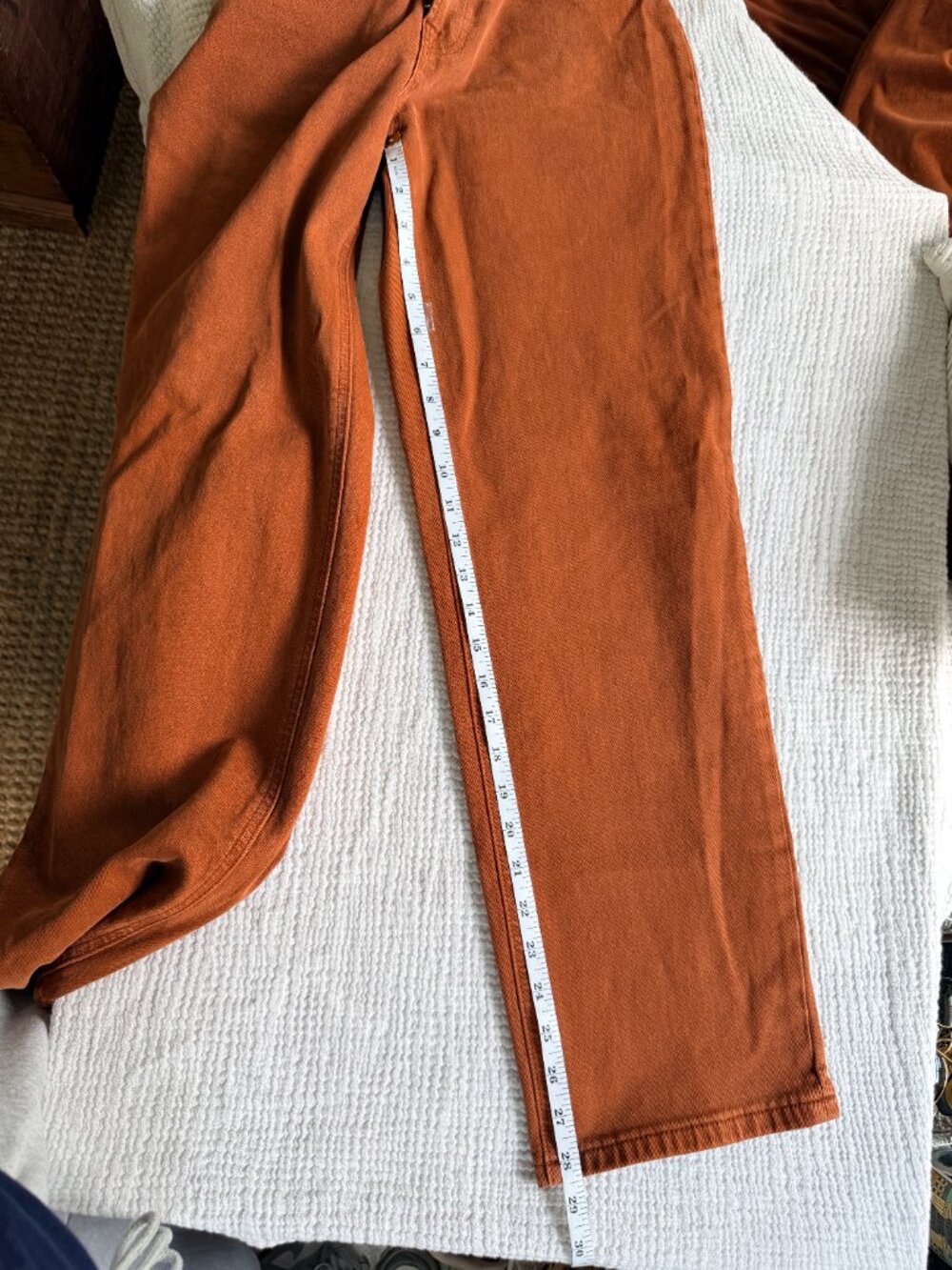 Everlane High Rise Jeans Rust Terracotta - Picture 7 of 9